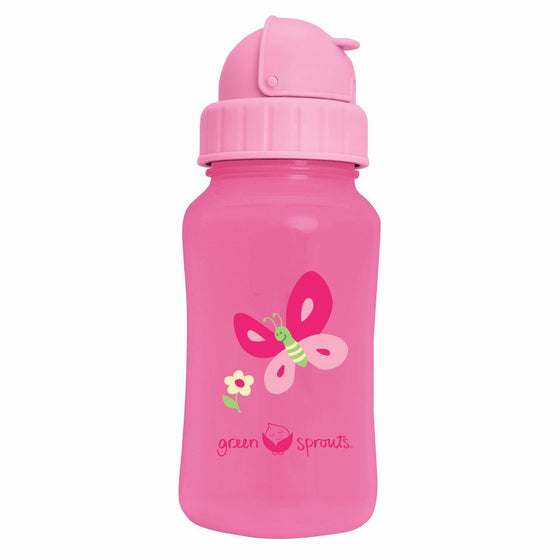 green sprouts Straw Bottle-Pink-9mo