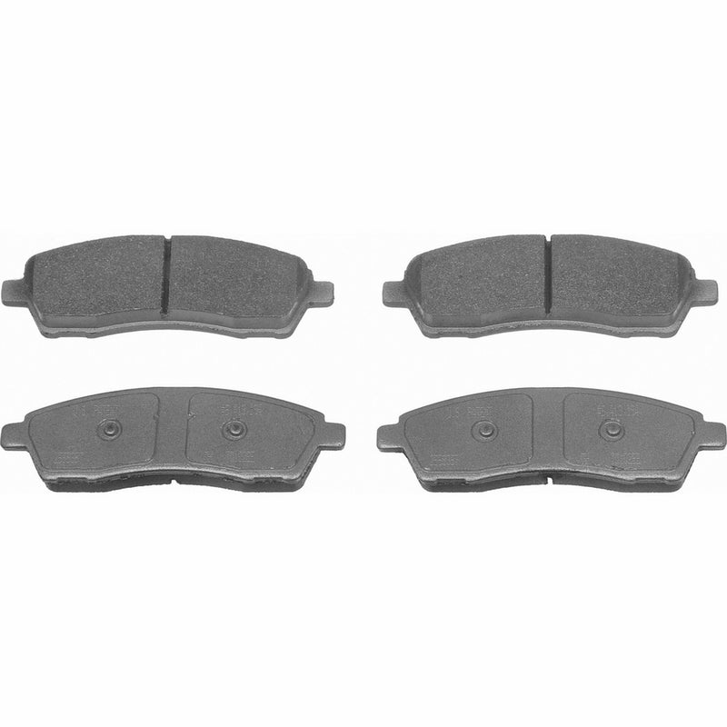 Wagner ThermoQuiet MX757 Semi-Metallic Disc Pad Set With Installation Hardware, Rear