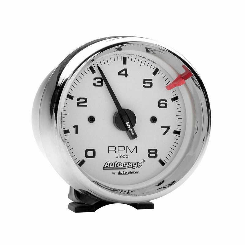 Auto Meter 2304 Autogage White Face Tachometer