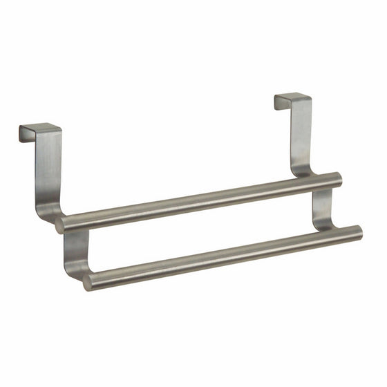 InterDesign Forma Over-the-Cabinet Kitchen Dish Towel Bar Rack - 9", Stainless Steel