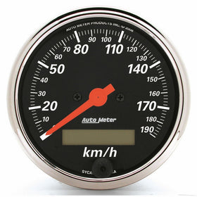 Auto Meter 1487-M Designer Black Electric Programmable Speedometer