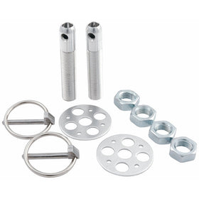Allstar Performance ALL18476 Silver 1/2" Lightweight Aluminum Hood Pin Kit