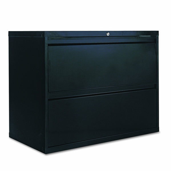 Alera LA523629BL 36 by 19-1/4 by 29-Inch 2-Drawer Lateral File Cabinet, Black