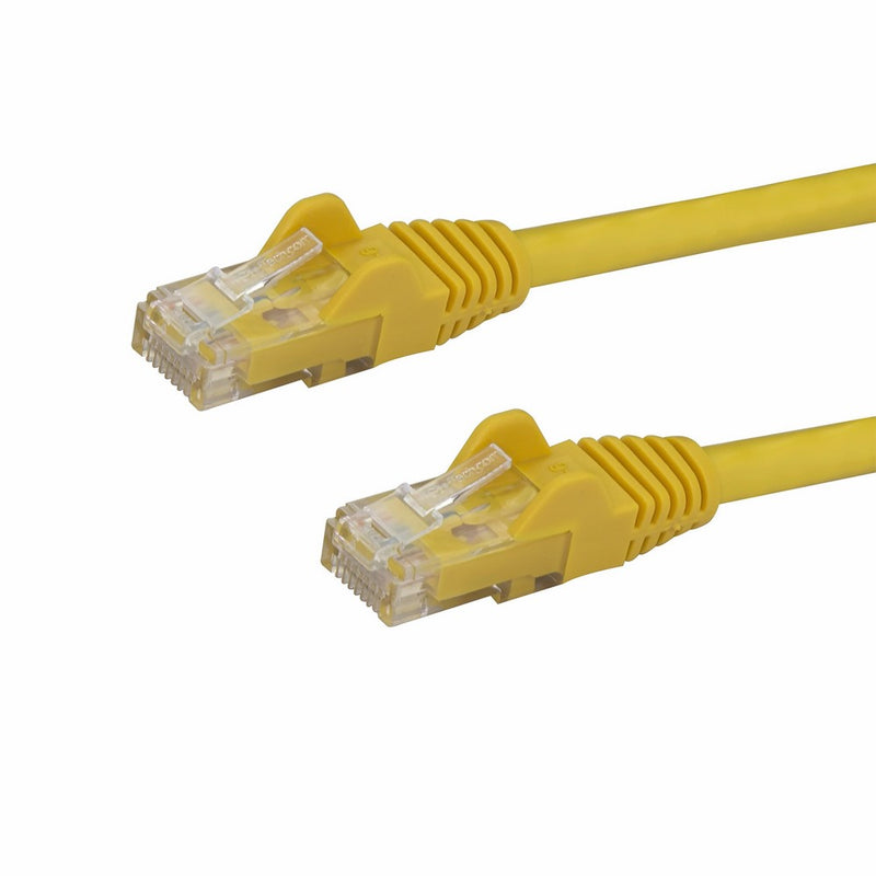 StarTech.com Cat6 Ethernet Cable - 7 ft - Yellow - Patch Cable - Snagless Cat5 Cable - Short Network Cable - Ethernet Cord - Cat 6 Cable - 7ft