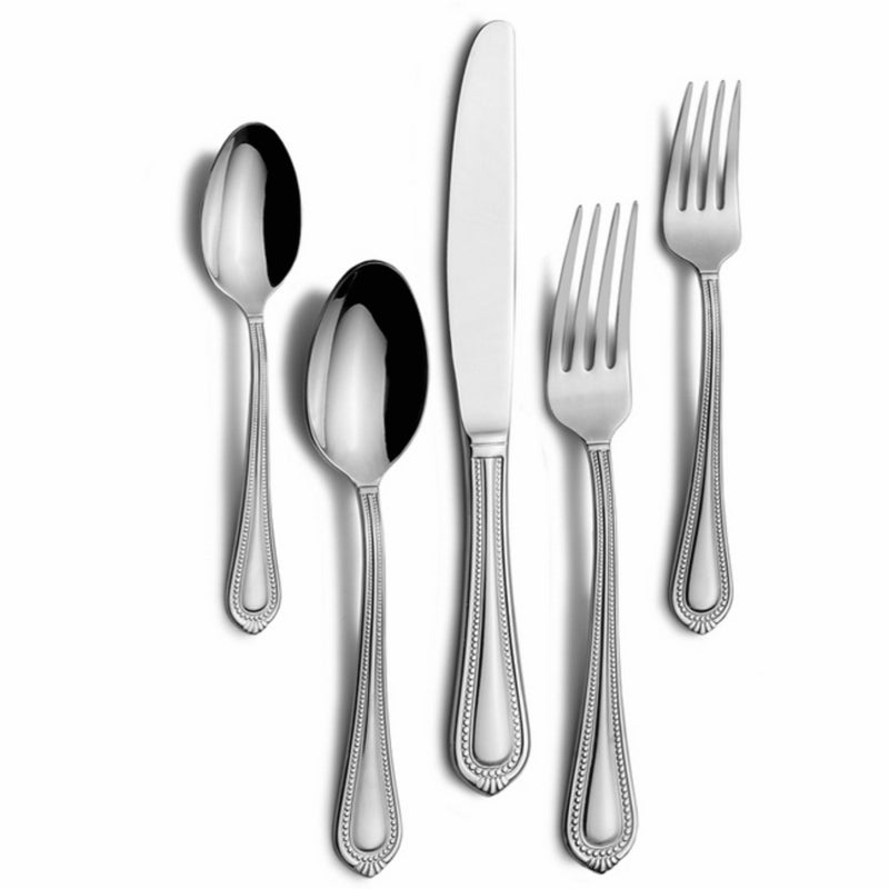 Mikasa Regent Bead 65-Piece Flatware Set, Service for 12