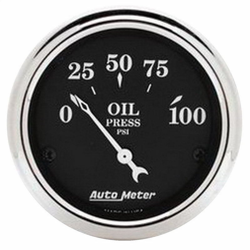 Auto Meter 1727 Old Tyme Black Oil Pressure Gauge