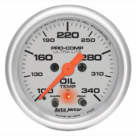 Auto Meter 4340 Ultra-Lite Electric Oil Temperature Gauge