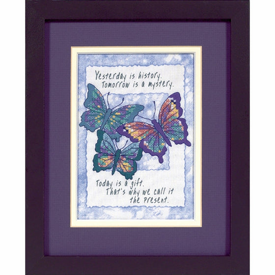 Dimensions Needlecrafts 16730 Stamped Cross Stitch, Today Is A Gift