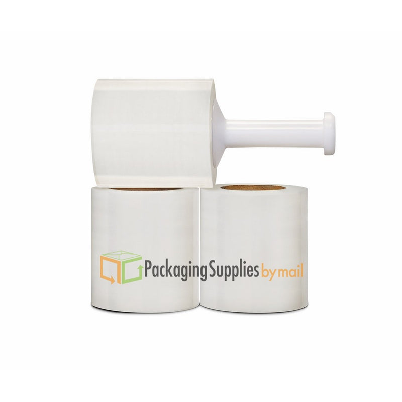 Cast Bundling Stretch Wrap Film 5 Inch x 150 Gauge x 600 Feet 12 Rolls Per Case