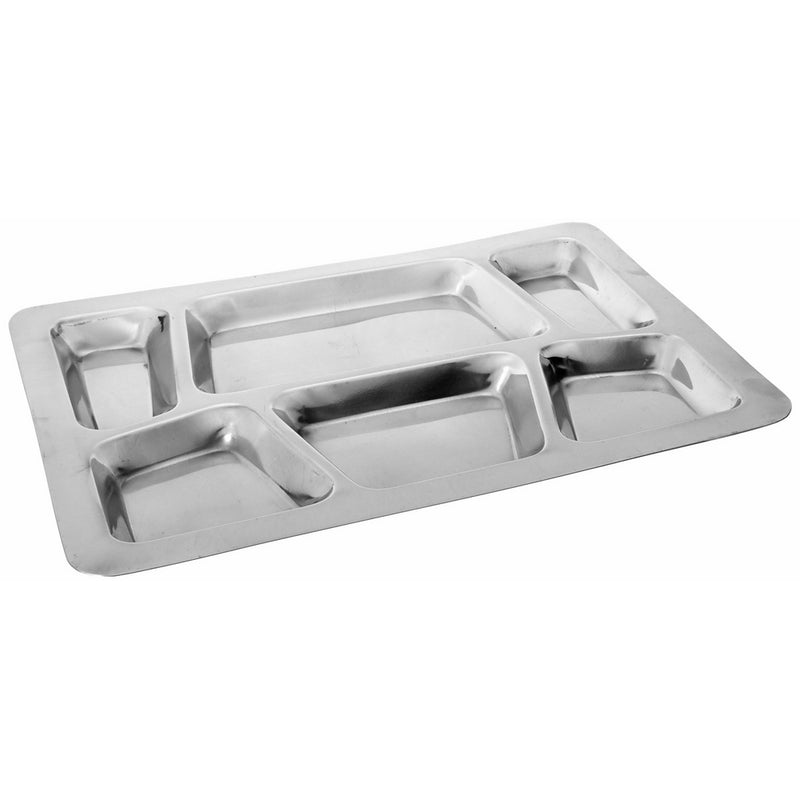 Winco 6-Compartment Mess Tray, Style B