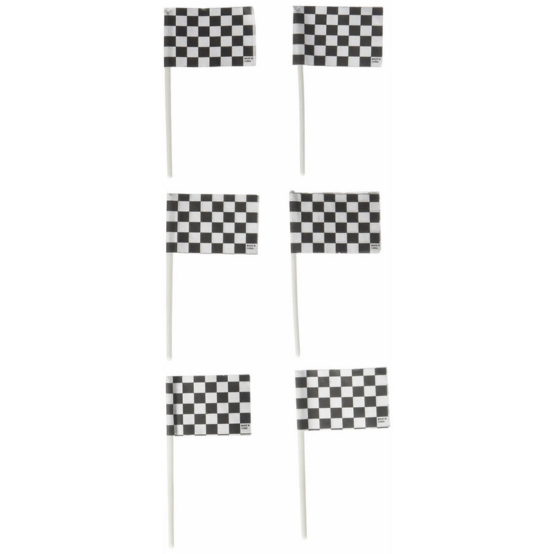 Racing Checkered Flags Cupcake Picks