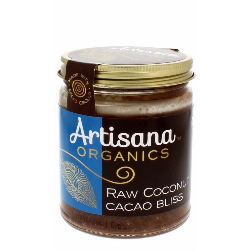 Artisana Organics - Coconut Cacao Bliss - Coconut Butter spread with Cacao Criollo, Rich and Thick, Palm-Oil Free