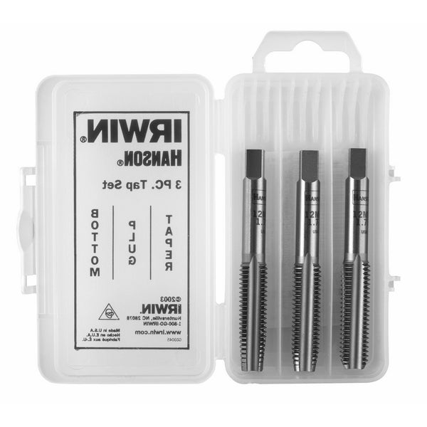 Irwin Tools 2661- 3 Piece High Carbon Steel Tap 7/8"- 9 NC