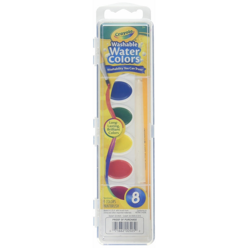 Crayola Washable Watercolors 8 ea (Pack of 2)