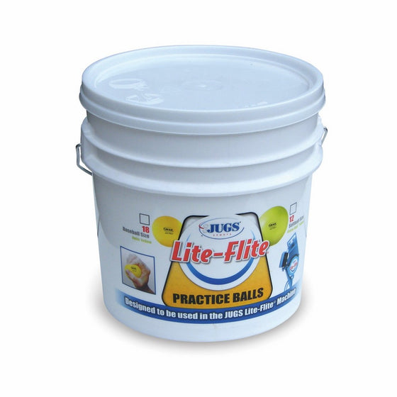 Jugs Lite-Flite Baseballs with Bucket