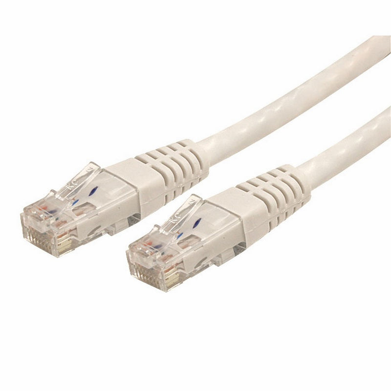 StarTech.com White Molded RJ45 UTP Gigabit Cat6 Patch Cable - 15 Feet (C6PATCH15WH)