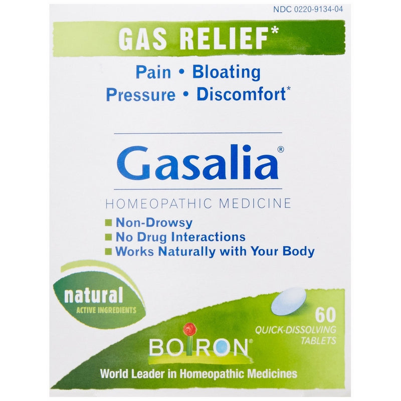 Boiron Gasalia, 60 Tablets, Homeopathic Medicine for Gas Relief (Pack of 3)