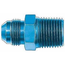 Aeroquip FCM2004 Blue Anodized Aluminum -06AN Flare to 1/4" NPT Pipe Fitting