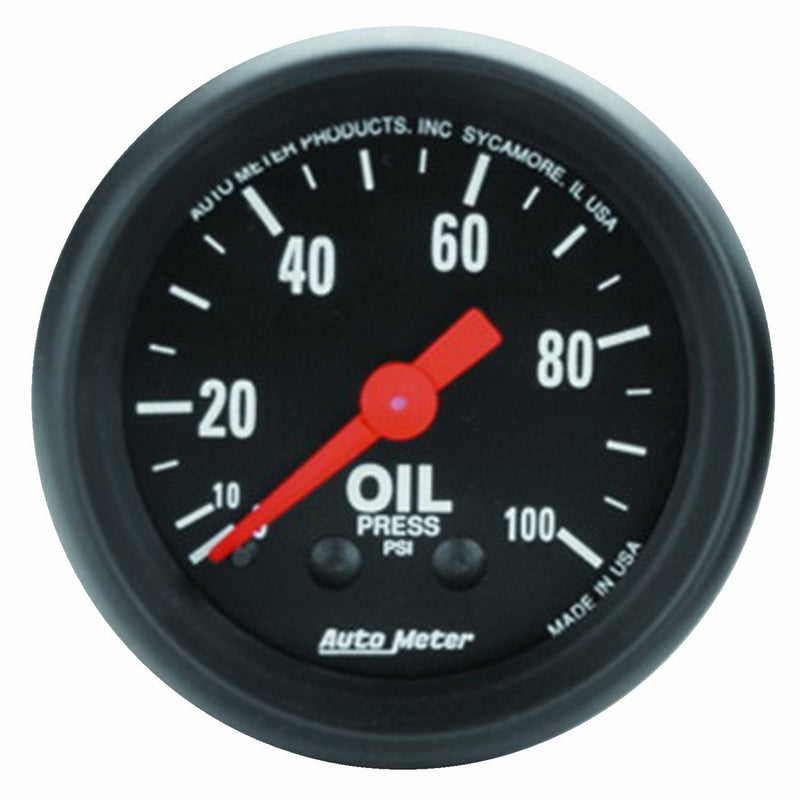 Auto Meter 2604 Z-Series Mechanical Oil Pressure Gauge