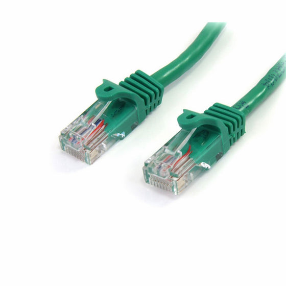 StarTech.com Cat5e Ethernet Cable - 15 ft - Green- Patch Cable - Snagless Cat5e Cable - Network Cable - Ethernet Cord - Cat 5e Cable - 15ft