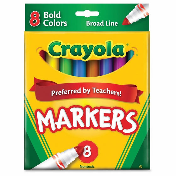 Crayola 8ct Broad Markers Bold