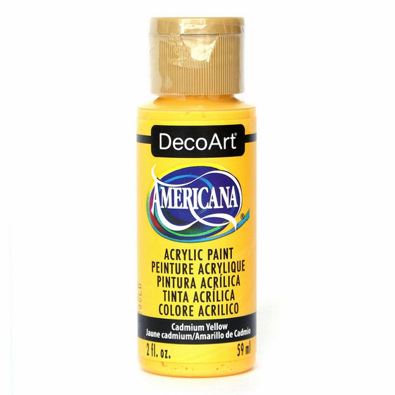 DecoArt Americana Acrylic Paint, 2-Ounce, Cadmium Yellow