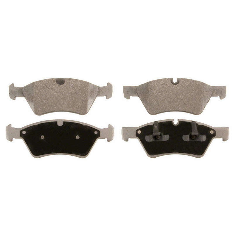 Wagner ThermoQuiet MX1123 Semi-Metallic Disc Pad Set With Installation Hardware, Front