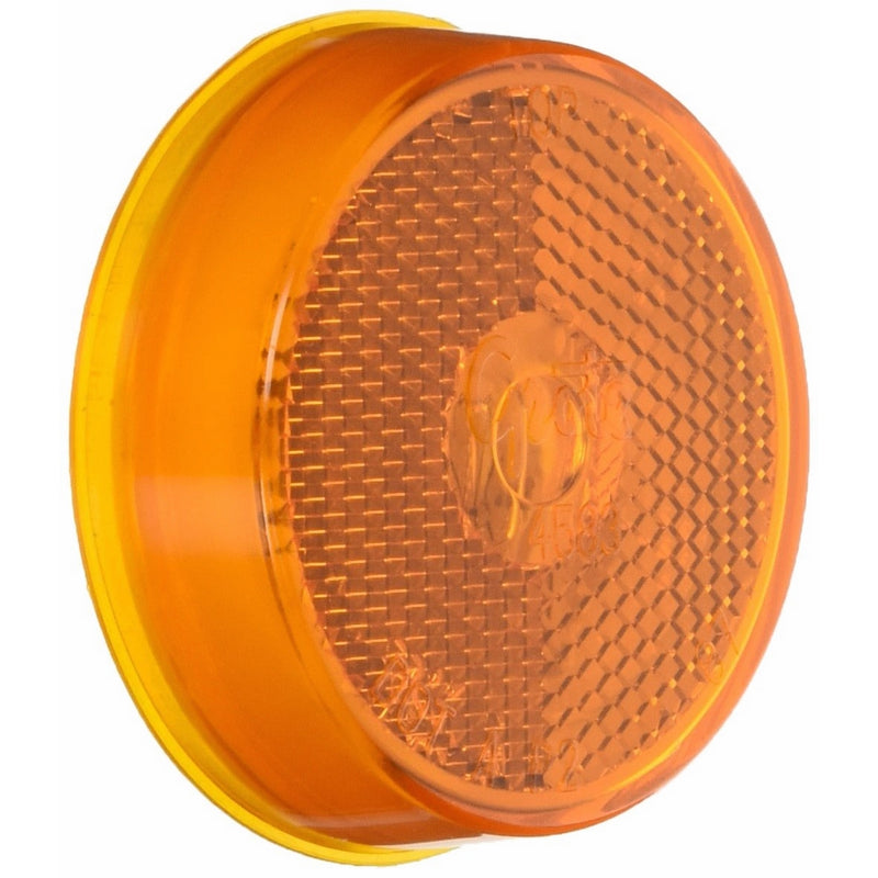 Grote 45833 Yellow 2 1/2" Round Clearance Marker Light (Built-In Reflector)