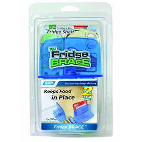 Camco RV Fridge Brace -Holds Food and Drinks in Place During Travel, Prevents Messy Spills Perfect For RVs, Boats, Camping and More - (2 Pack) (44033)