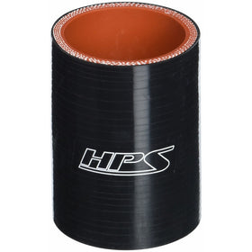 HPS HTSC-187-BLK Silicone High Temperature 4-Ply Reinforced Straight Coupler Hose, 100 PSI Maximum Pressure, 3" Length, 1-7/8" ID, Black