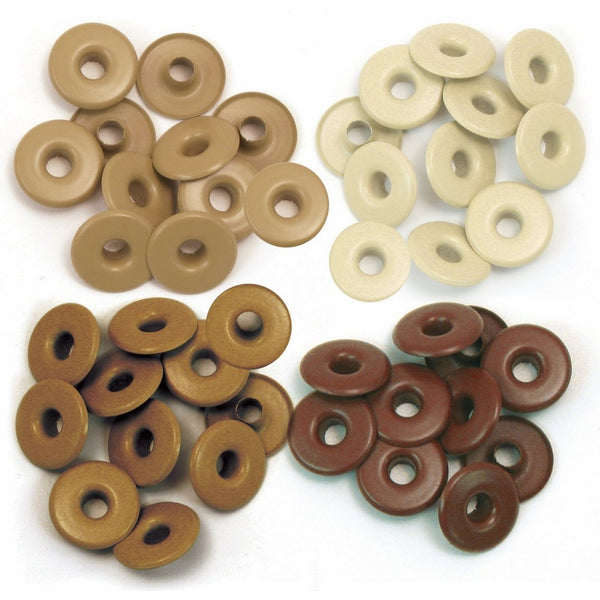 We R Memory Keepers Eyelets for Scrapbooking, Brown, Wide