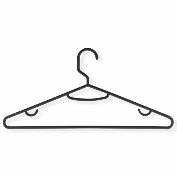 Honey-Can-Do HNGZ01520 Lightweight Recycled Plastic Hangers, 60-Pack, Black