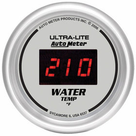 Auto Meter 6537 Ultra-Lite Digital 2-1/16" 0-300 Degree F Digital Water Temperature Gauge