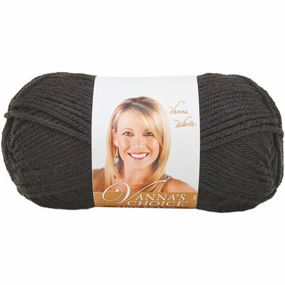 Lion Brand Yarn 860-153 Vanna's Choice Yarn, Black