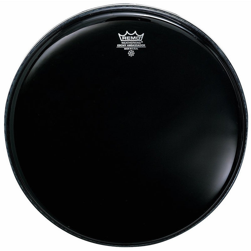 Remo ES001200 Ebony Ambassador Drum Head, 12-Inch