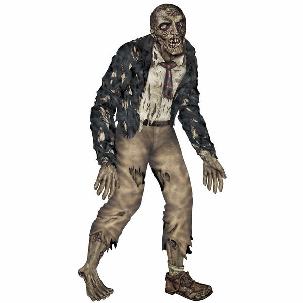 Beistle Jointed Zombie Figurine for Party, 6-Feet