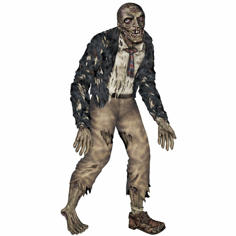 Beistle Jointed Zombie Figurine for Party, 6-Feet