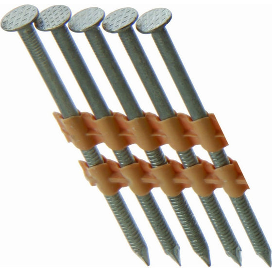 Grip Rite Prime Guard GR04HG1M 21 Degree Plastic Strip Round Head Hot Dipped Galvanized Collated Framing Nails, 2" x 0.113"