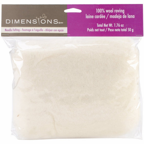 Dimensions Roving Roll, Bulk White