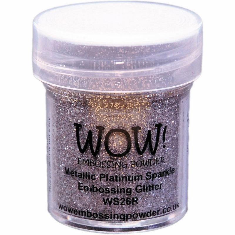 Wow Embossing Powder 15ml-Metallic Platinum Sparkle
