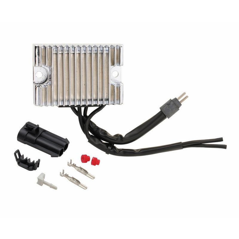 Accel 201137C Chrome Motorcycle Voltage Regulator for Harley-Davidson