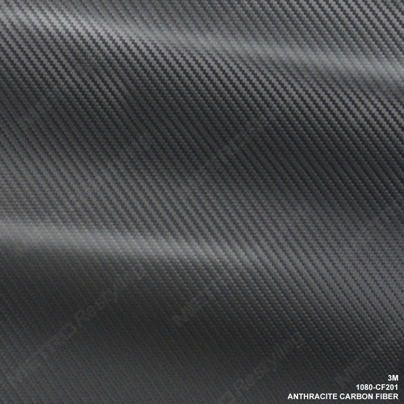 3M 1080 CF201 ANTHRACITE CARBON FIBER 5ft x 1ft (5 Sq/ft) Vinyl Flex Wrap