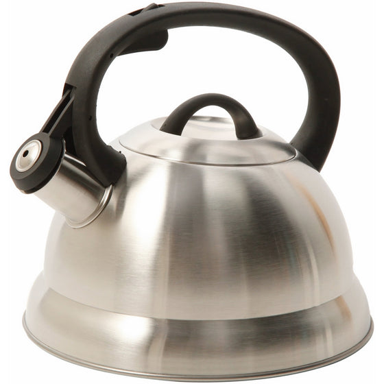 Mr. Coffee 91407.02 Flintshire Stainless Steel Whistling Tea Kettle, 1.75-Quart, Silver