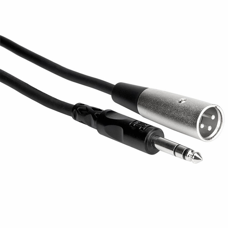 Hosa STX-115M 1/4 inch TRS to XLR3M Balanced Interconnect Cable, 15 feet