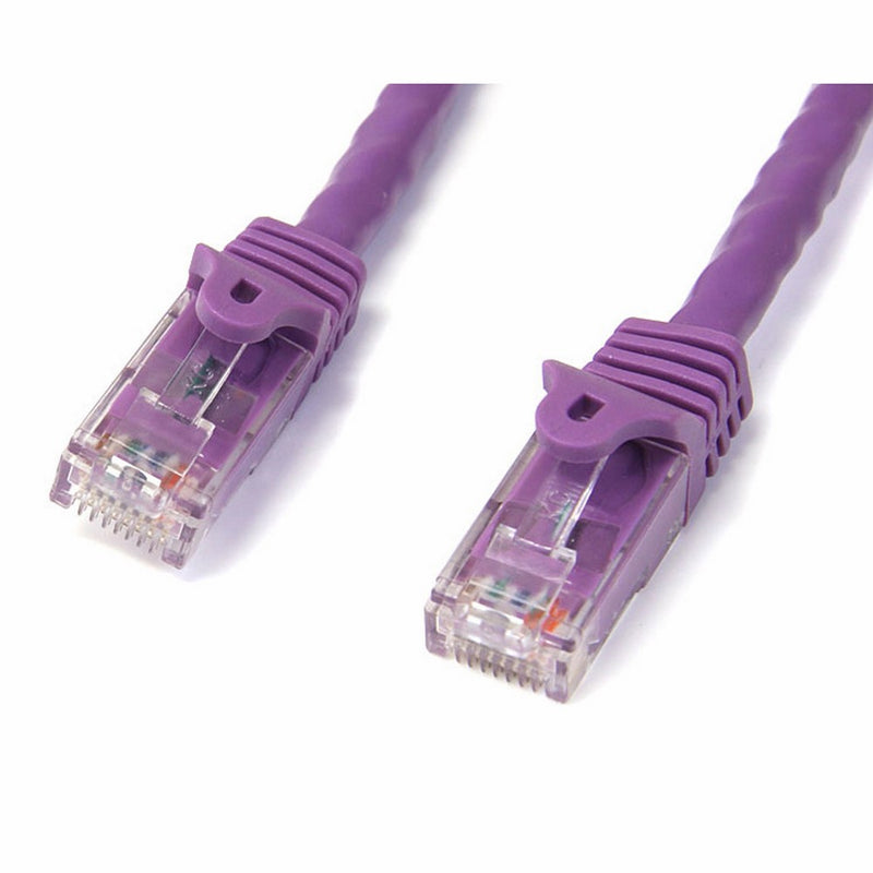 StarTech.com Cat6 Ethernet Cable - 10 ft - Purple - Patch Cable - Snagless Cat5 Cable - Network Cable - Ethernet Cord - Cat 6 Cable - 10ft