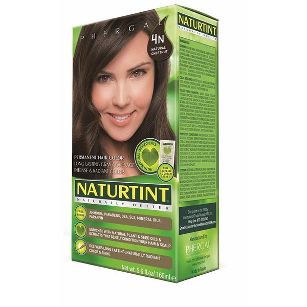 Permanent Hair Color Natural Chestnut, 4N ( Multi-Pack) 4 Pack