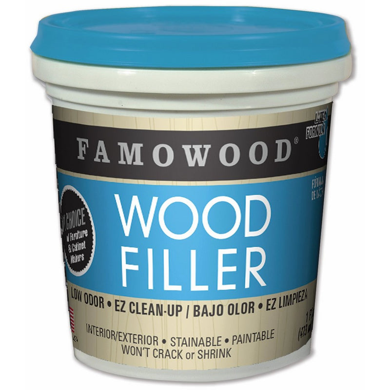 FamoWood 40022126 Latex Wood Filler - Pint, Natural