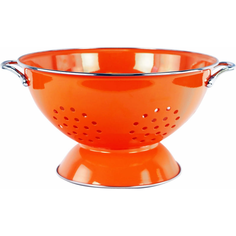 Calypso Basics by Reston Lloyd Powder Coated Enameled Colander, 5 Quart, Orange