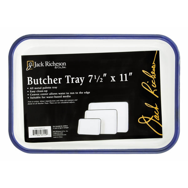 Jack Richeson Butcher Tray Palette, 7 x 11 in, Porcelain On Steel, White