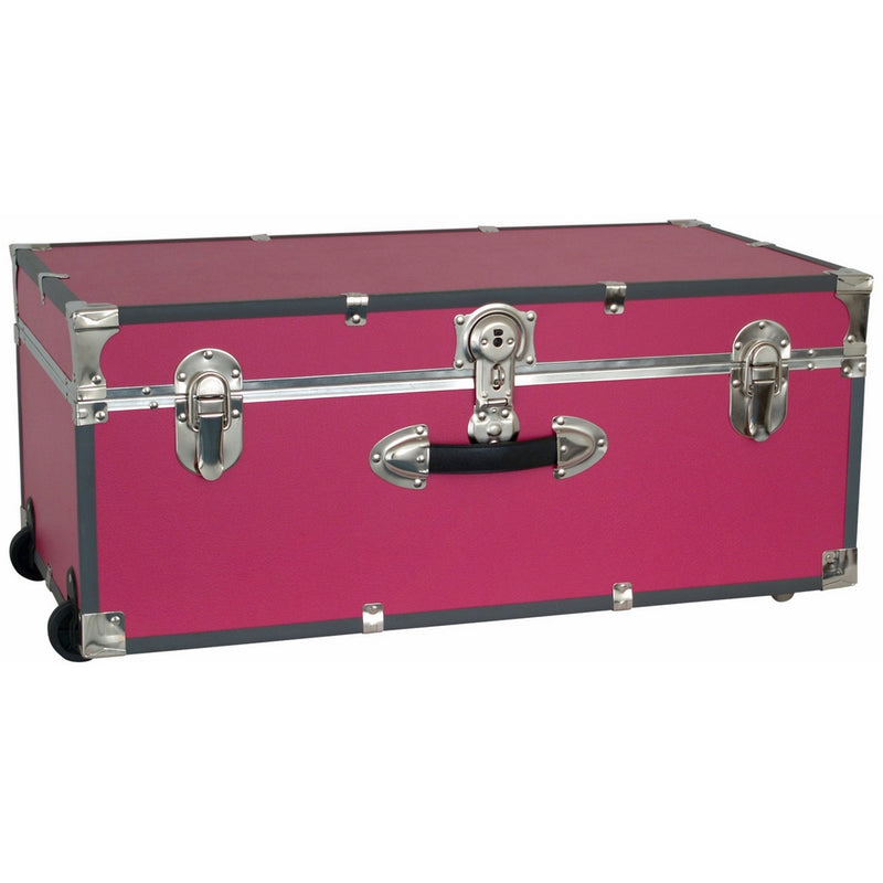 Seward Trunk SWD6113-22 30-Inch Footlocker with Wheels, Pink, One Size